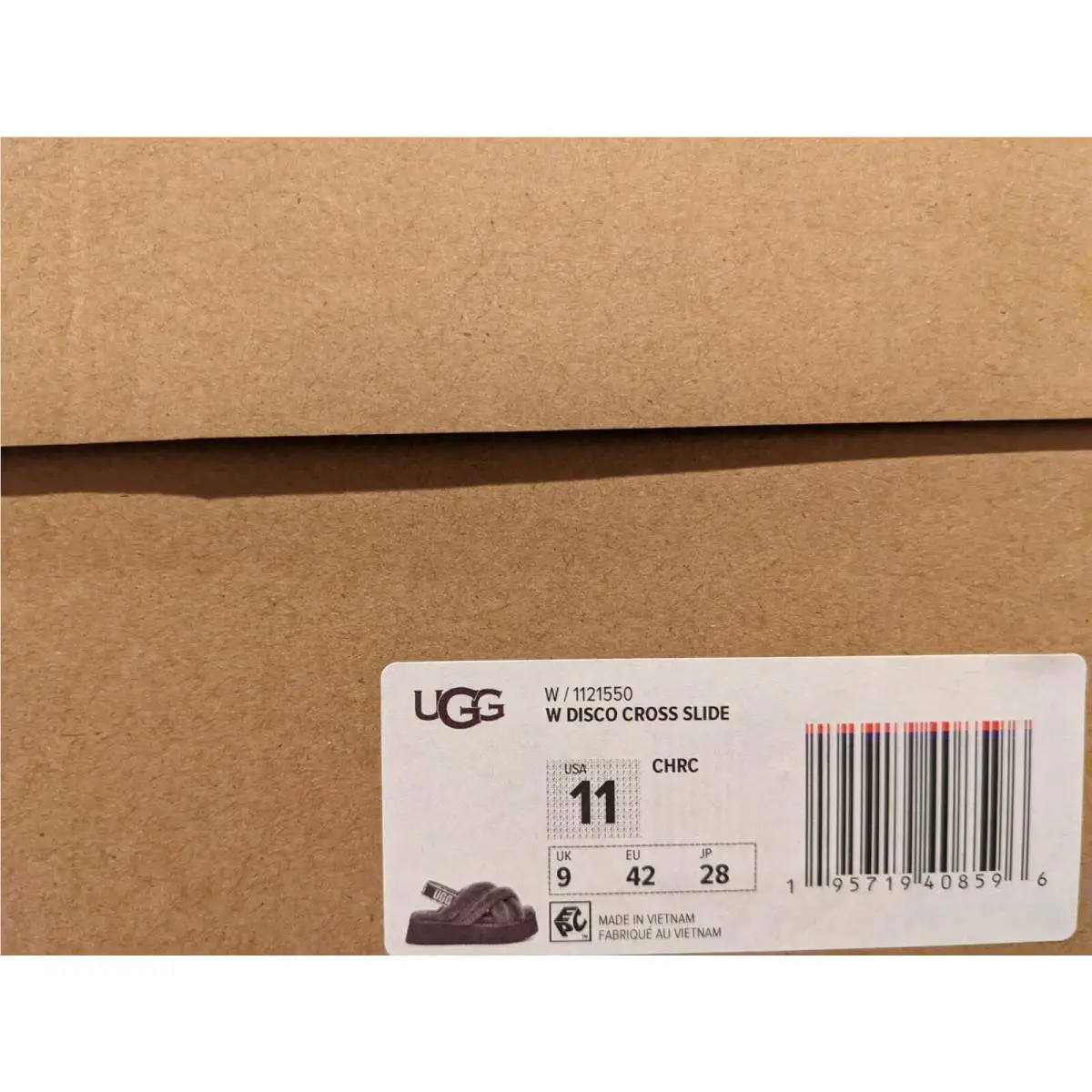 UGG shoes - Disco Cross Slide - Disco Cross Slide - Charcoal 4