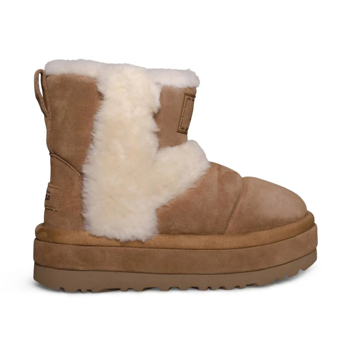 Ugg Classic Chillapeak Chestnut Leather Sheepskin Women`s Boots Size US 6