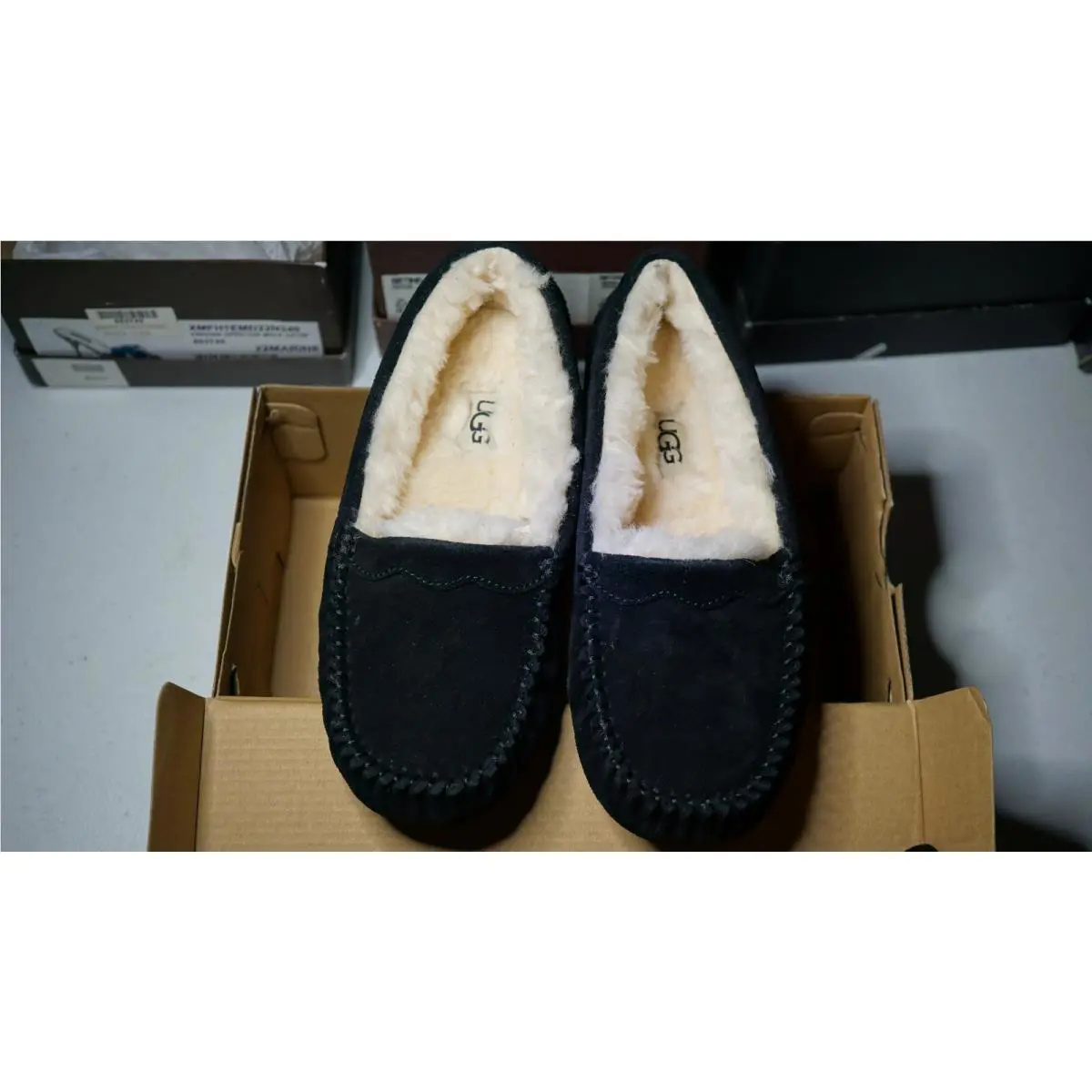 UGG shoes - UGG Australia Scalloped Moccasins - Australia Scalloped Moccasins - 1118841 - Black 7