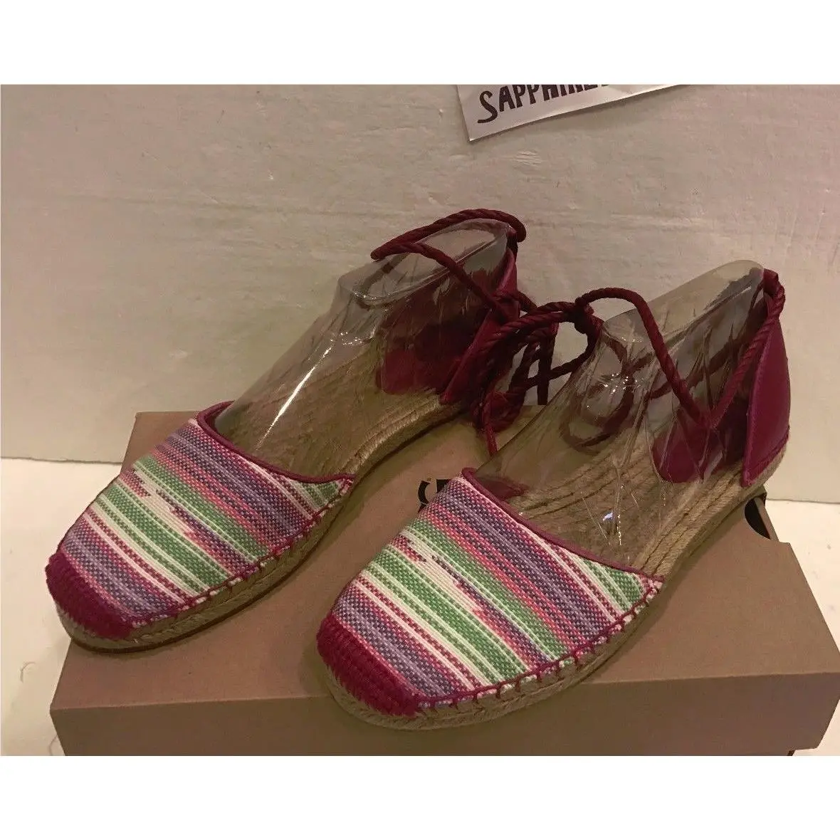 Ugg Ladies Libbi Serape Espadrilles Flats Shoes Size US 7 1011189 W / Ffhs