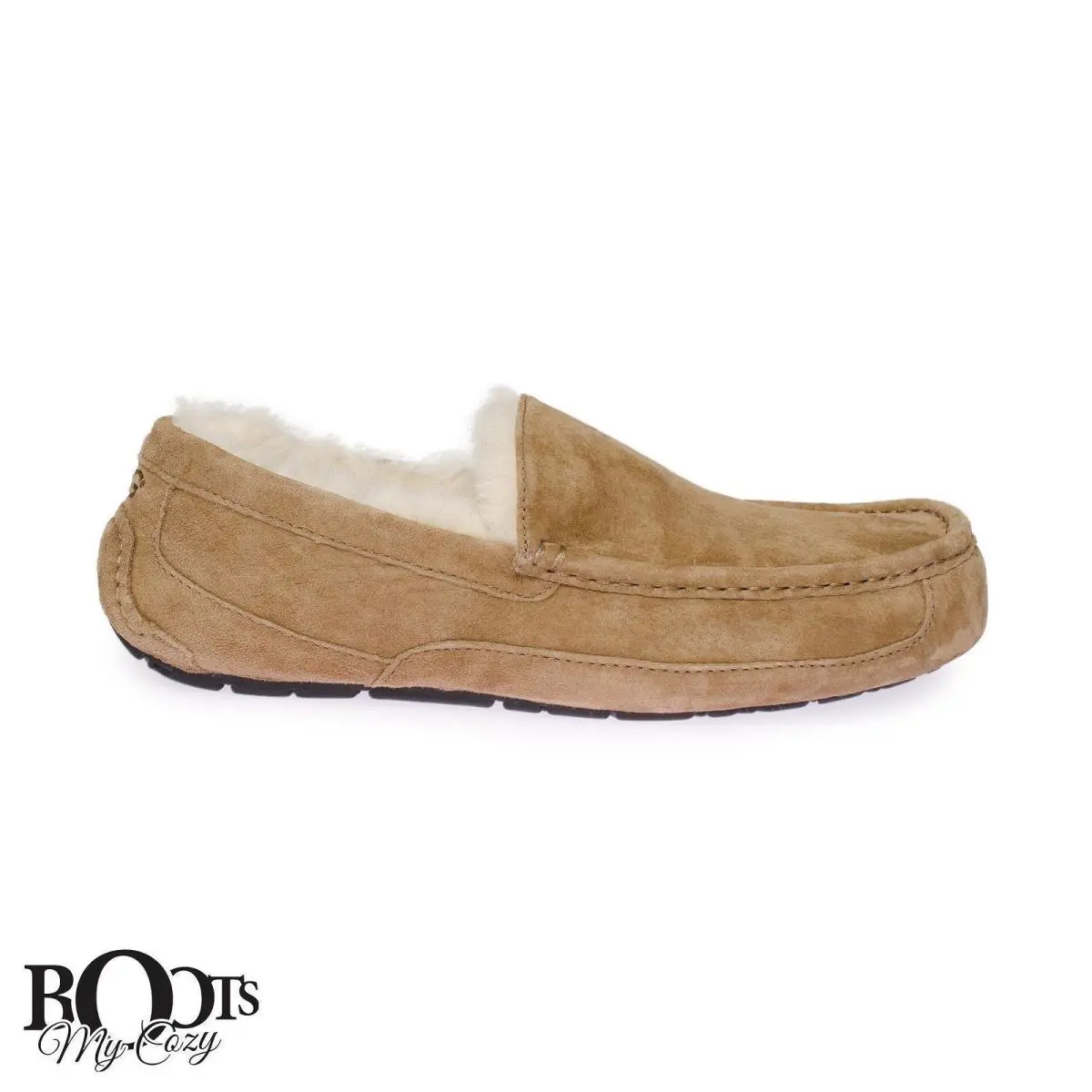 Ugg Ascot Chestnut Sheepskin Men`s Moccasin Slippers Size US 9/UK 8/EU 42 - Chestnut