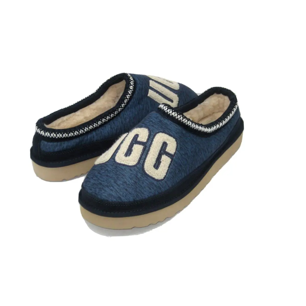 Ugg Tasman Fur Jersy Cozy Men Slippers Dark Sapphire US 10 /uk 9 /eu 43 - Dark Sapphire