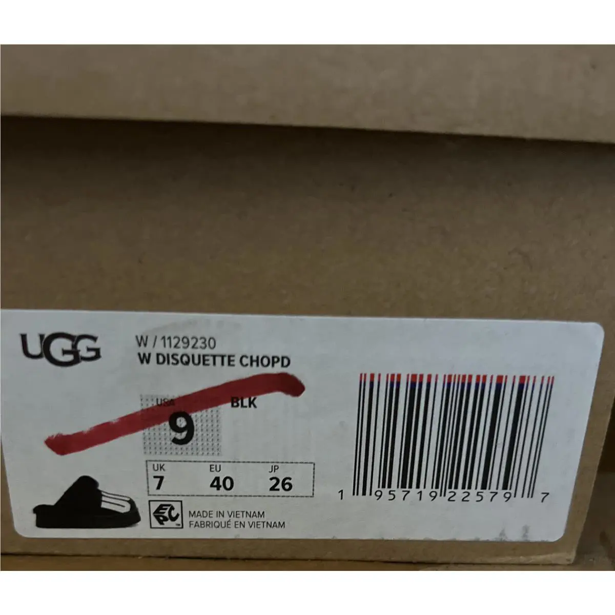 UGG shoes - UGG DISQUETTE CHOPD - DISQUETTE CHOPD - Black 4