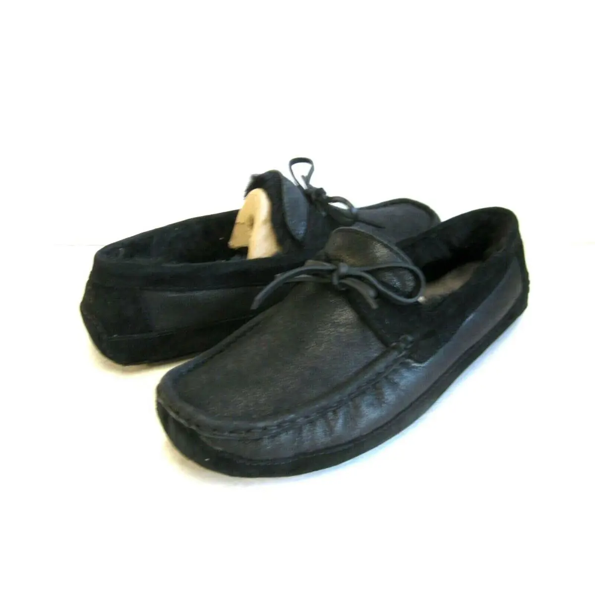 Ugg Byron Men Slippers Suede Bomber Jacket Black US 8 /uk 7 /eu 41 /jp 28 - Bomber Jacket Black