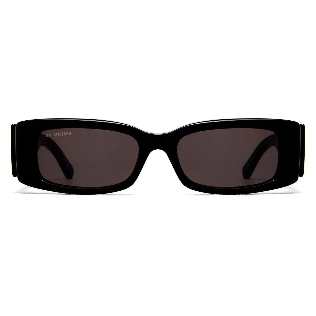 Balenciaga BB0260S Sunglasses Women Black Gray Rectangle 56