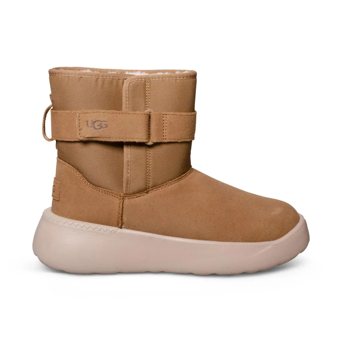 Ugg Classic S Chestnut Suede Eco Strap Waterproof Men`s Boots Size US 12 - Chestnut