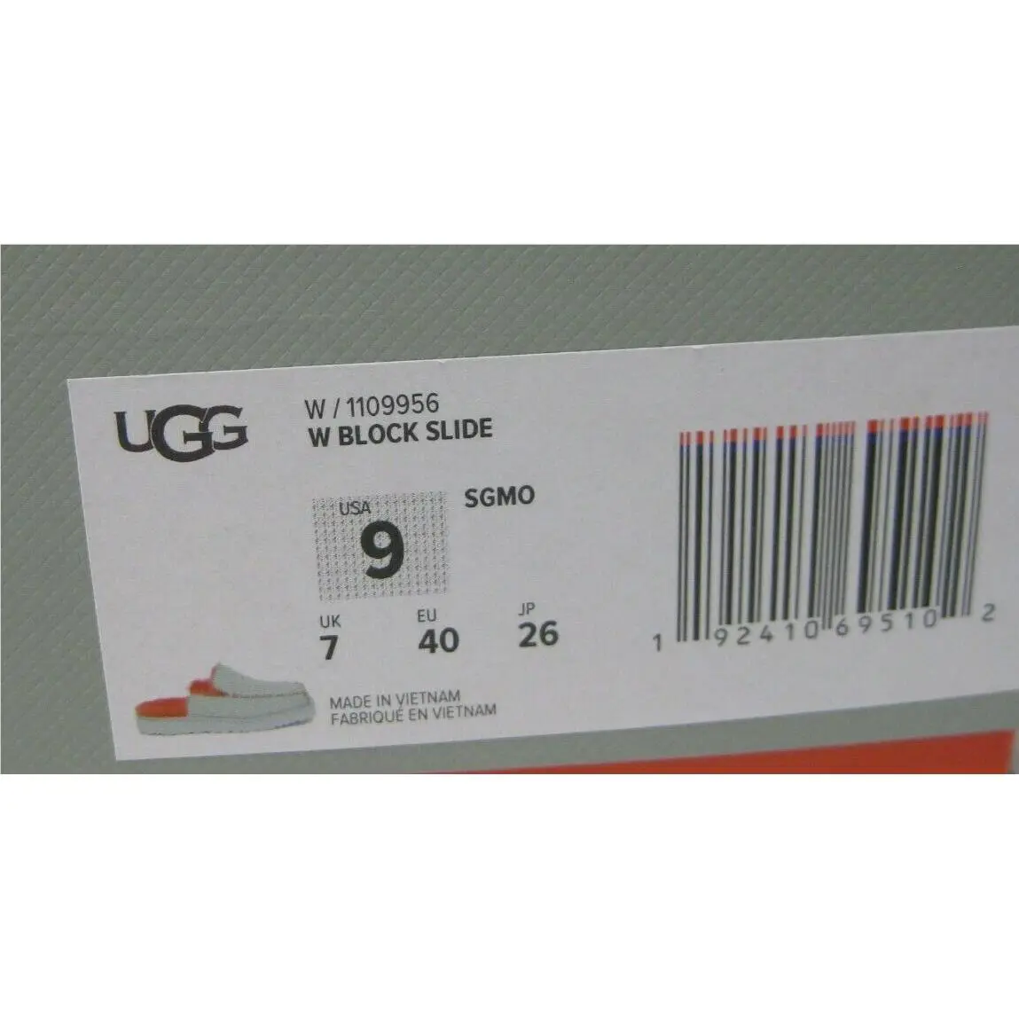 UGG shoes - SKY GREY /MANDARIN ORANGE 4