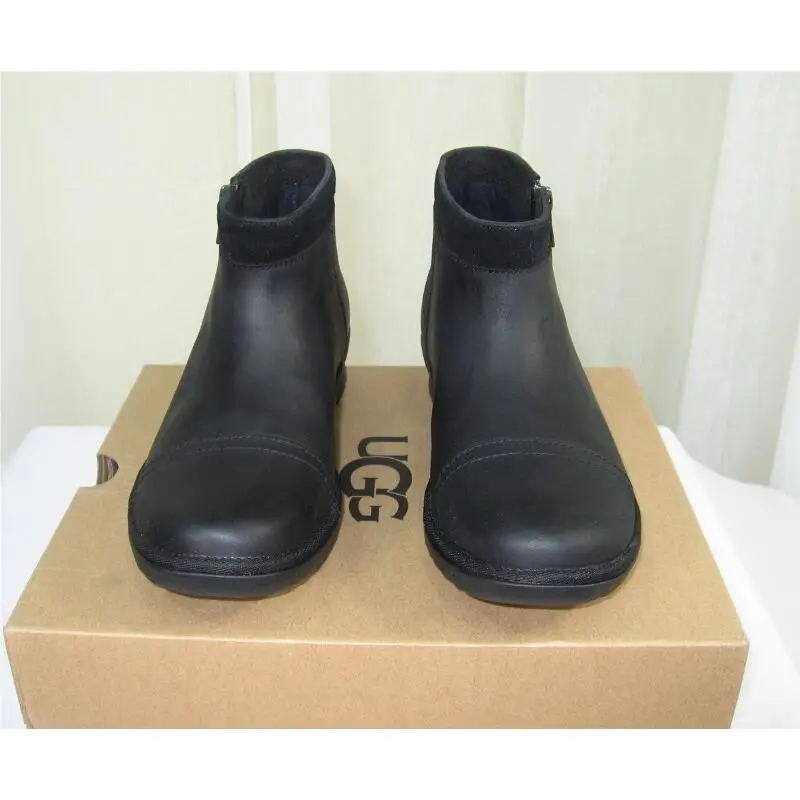 UGG shoes - UGG Attell Waterproof Leather Ankle Bootie - 1103832 - Black, Manufacturer: black (UPC: 192410370085) 5