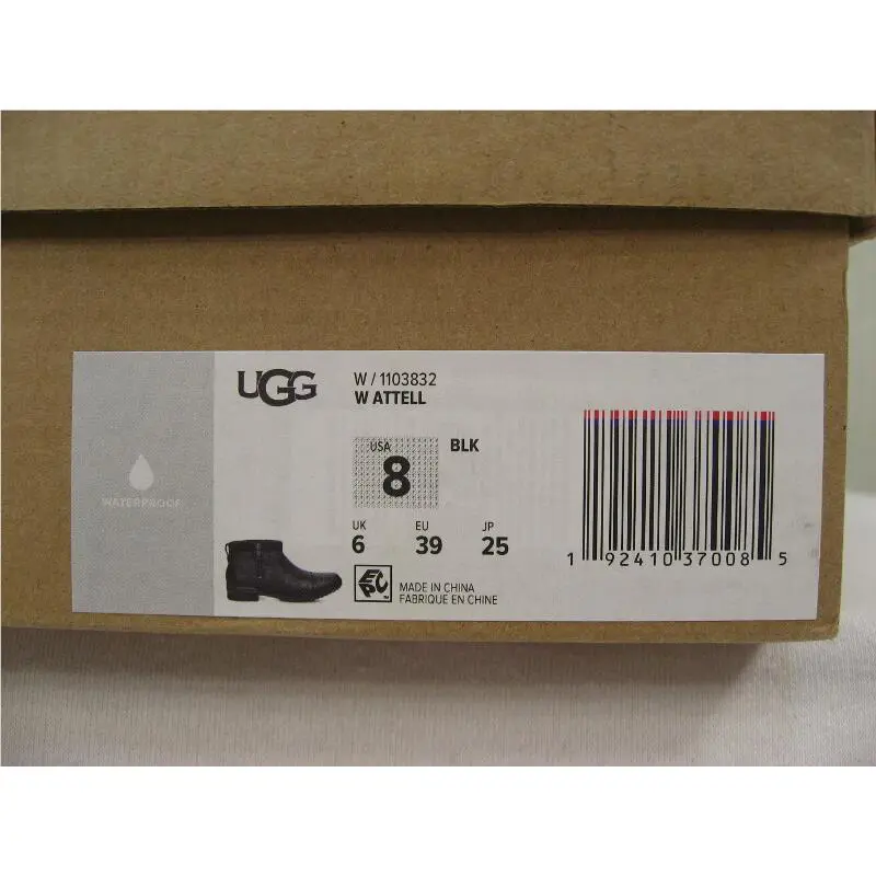 UGG shoes - UGG Attell Waterproof Leather Ankle Bootie - 1103832 - Black, Manufacturer: black (UPC: 192410370085) 10