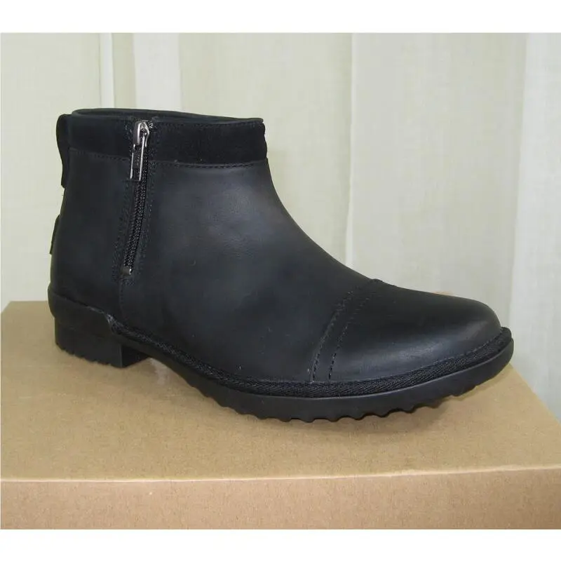 UGG shoes - UGG Attell Waterproof Leather Ankle Bootie - 1103832 - Black, Manufacturer: black (UPC: 192410370085) 1