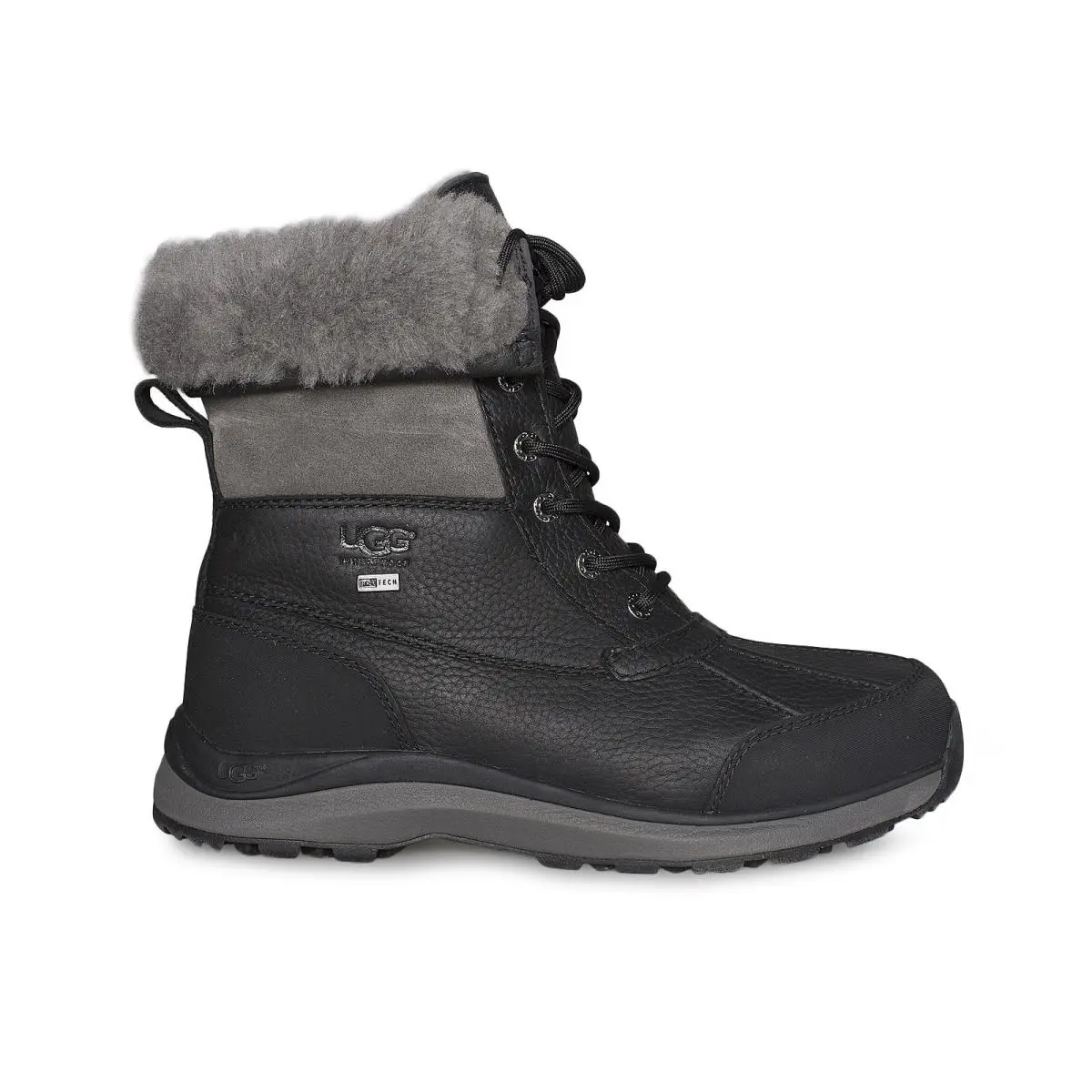 Ugg Adirondack Iii Black Waterproof Sheepskin Women`s Boots Size US 6/UK 4 by UGG