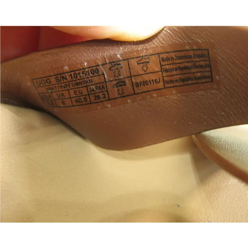 UGG shoes - Adriana Platform Wedge Strap Leather Sandal - 1015100 - Tamarind Leather (Brown), Manufacturer: Tamarind Brown (UPC: 190108349696) 8