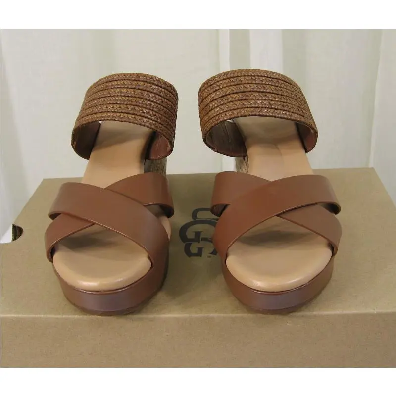 UGG shoes - Adriana Platform Wedge Strap Leather Sandal - 1015100 - Tamarind Leather (Brown), Manufacturer: Tamarind Brown (UPC: 190108349696) 4