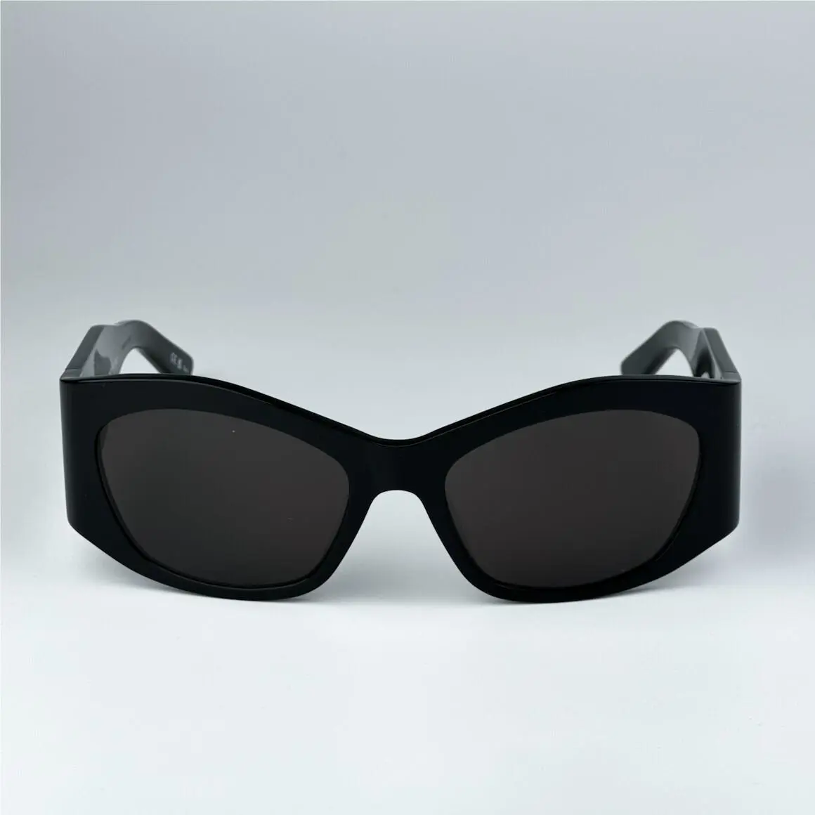 Balenciaga Men Sunglasses Black Grey Geometric BB0329S