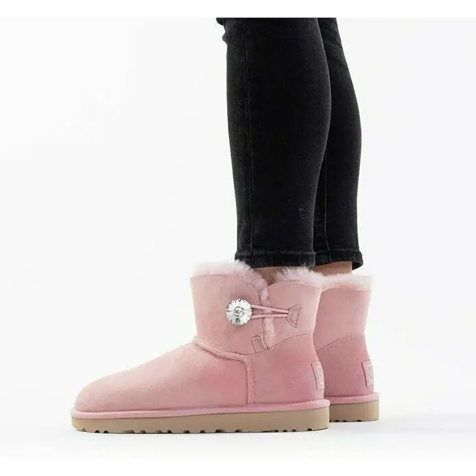 UGG shoes - UGG Australia Bailey Button Bling - Pink 0