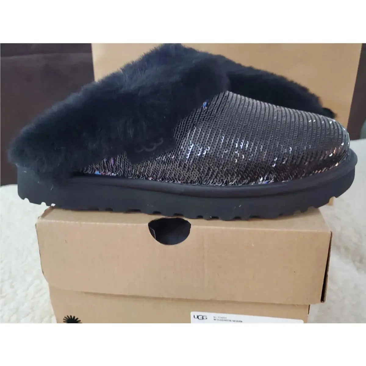 UGG shoes - Ugg Australia Cluggette Sequin - Australia Clette Sequin - Black (UPC: 196565084897) 0