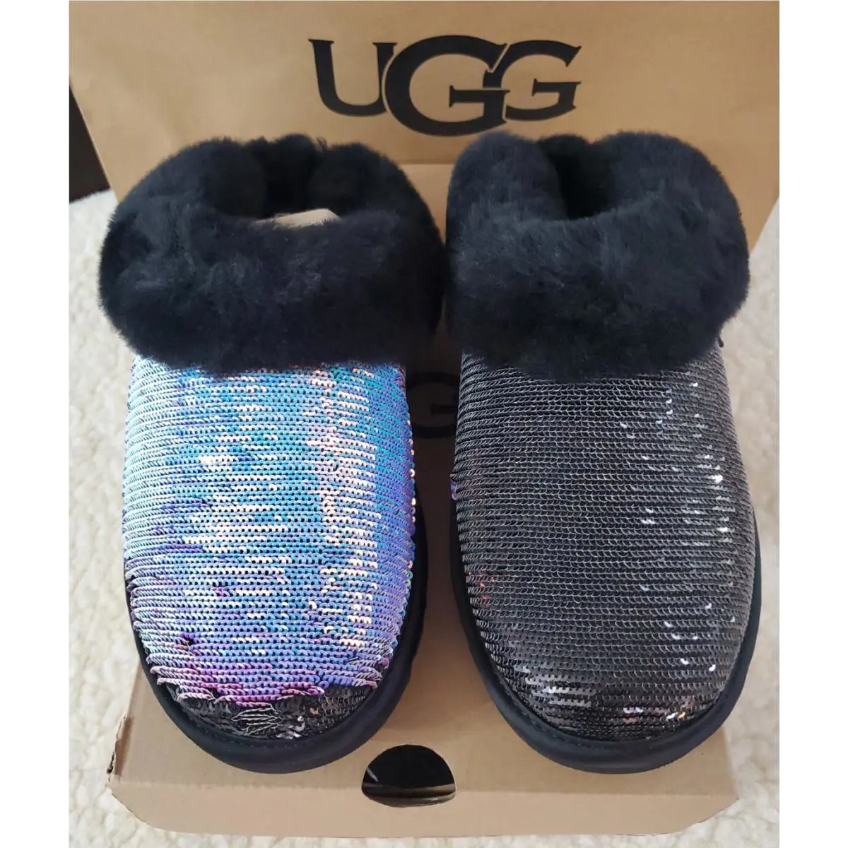 UGG shoes - Ugg Australia Cluggette Sequin - Australia Clette Sequin - Black (UPC: 196565084897) 2