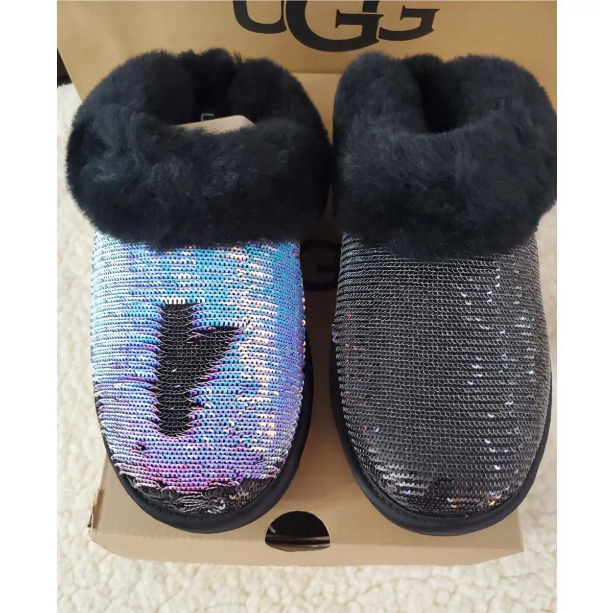 UGG shoes - Ugg Australia Cluggette Sequin - Australia Clette Sequin - Black (UPC: 196565084897) 3