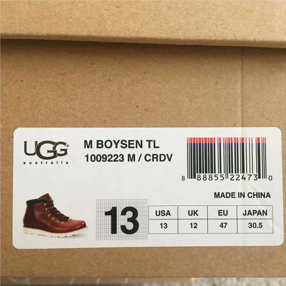 UGG shoes - M BOYSEN TL - BOYSEN - Cherry Brown 1