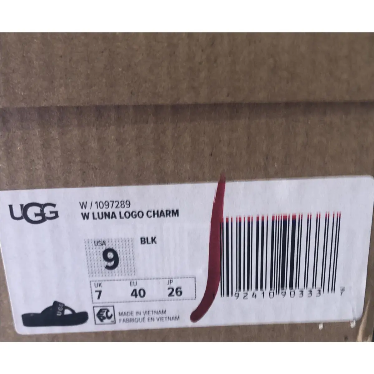 UGG shoes - UGG LUNA LOGO CHARM - LUNA LOGO CHARM - Black 4