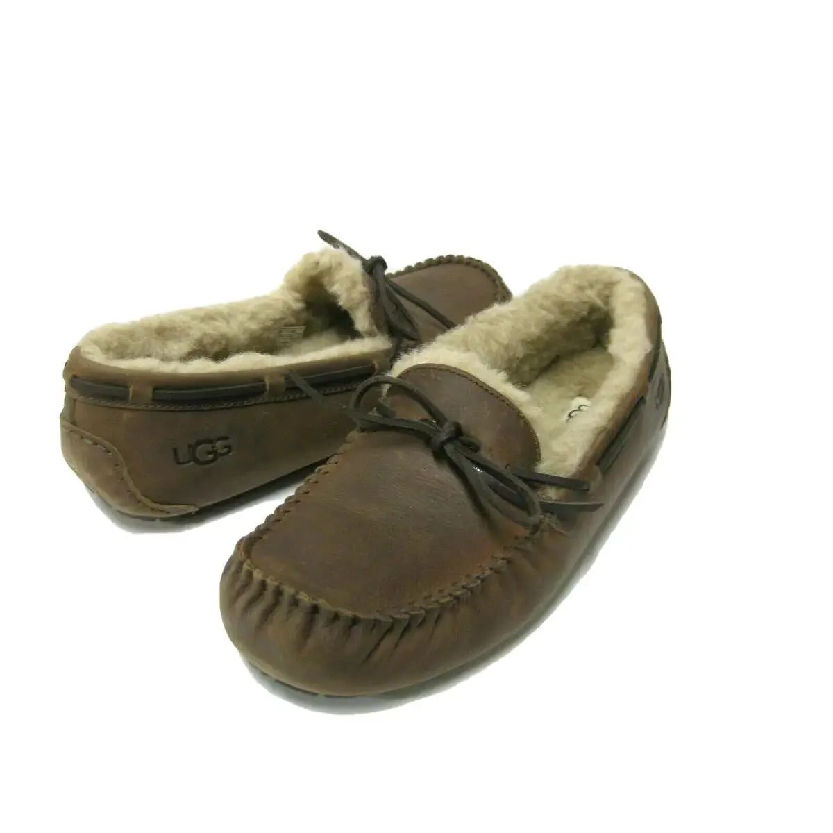 Ugg Olsen Men Slippers Leather Tan US 14 /uk 13 /eu 48.5 - Tan