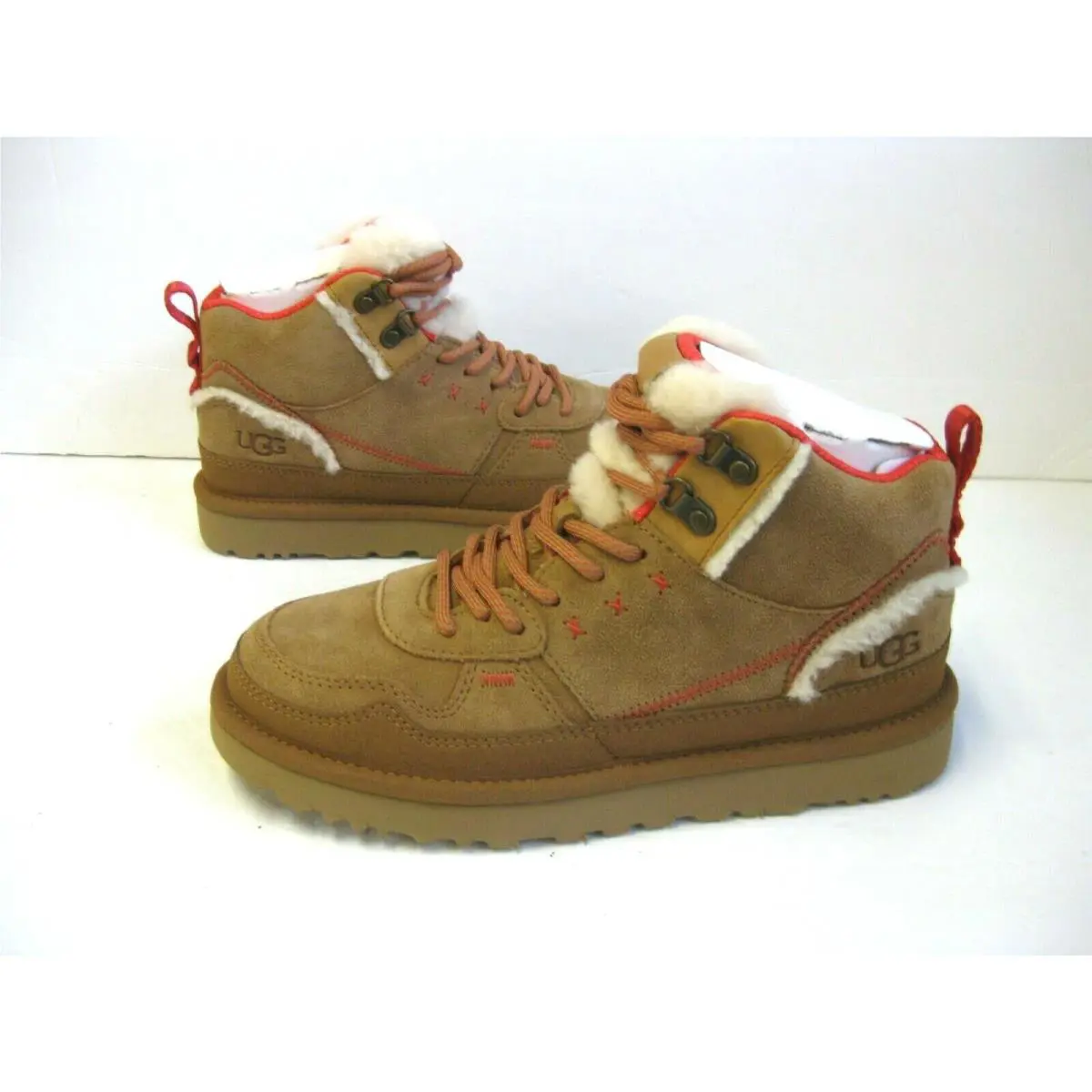 UGG shoes - UGG HIGHLAND HI HERITAGE - HIGHLAND HERITAGE - Chestnut / Fire Red Suede 1