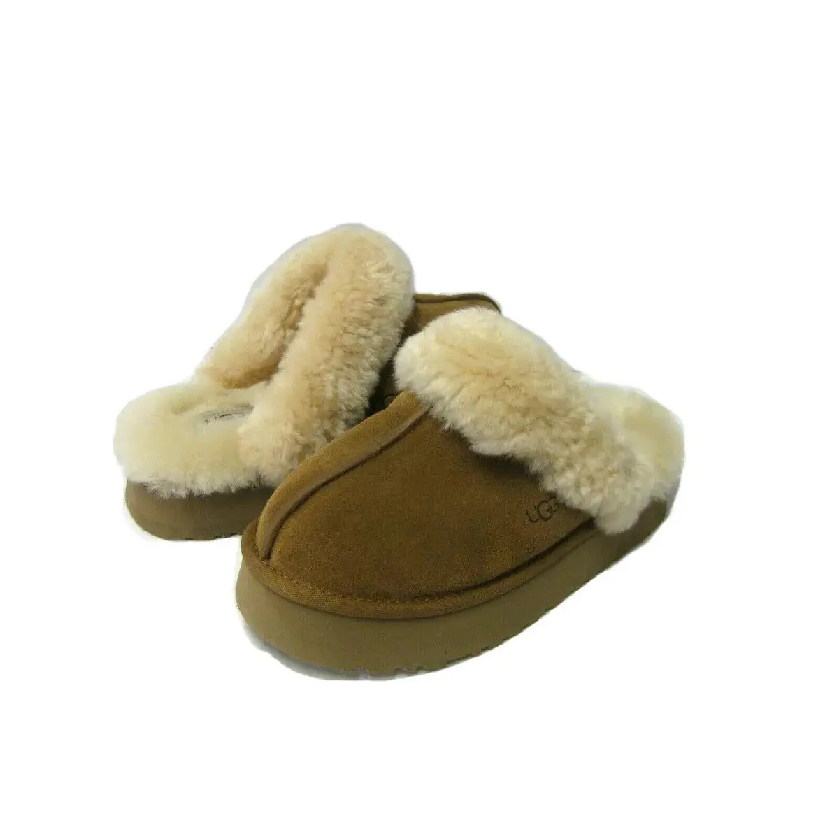 Ugg Disquette Women Slippers Suede Chestnut US 10 /uk 8 /eu 41 - Chestnut