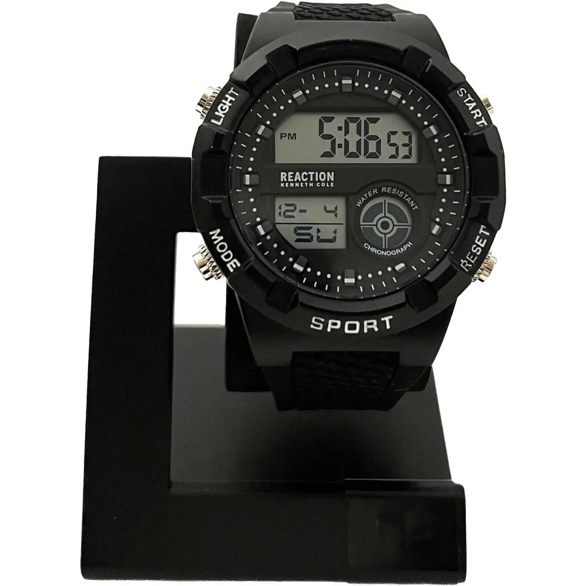 Kenneth Cole Reaction Men`s Black Digital Watch KRWGP2650901