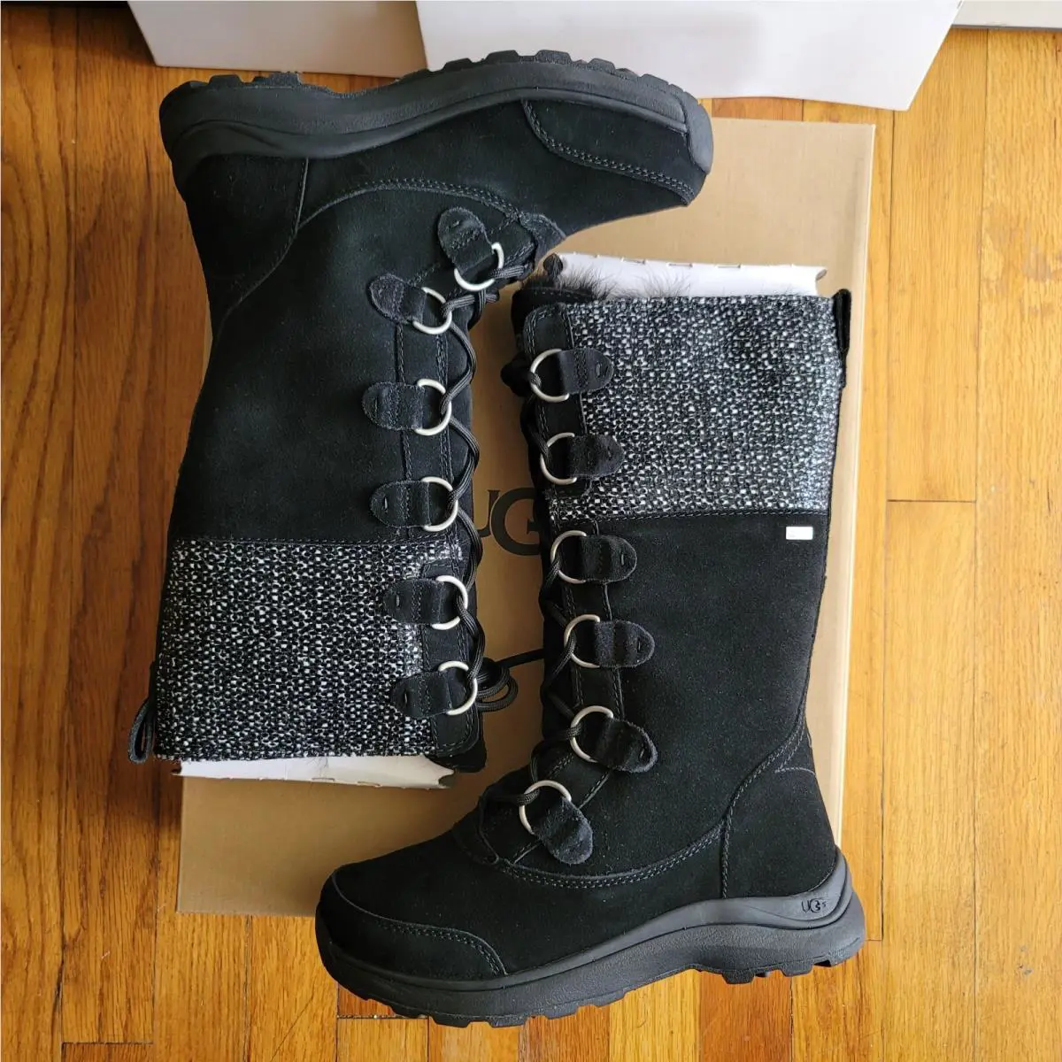 UGG shoes - UGG Australia Atlason Frill 1019188 - Black 5