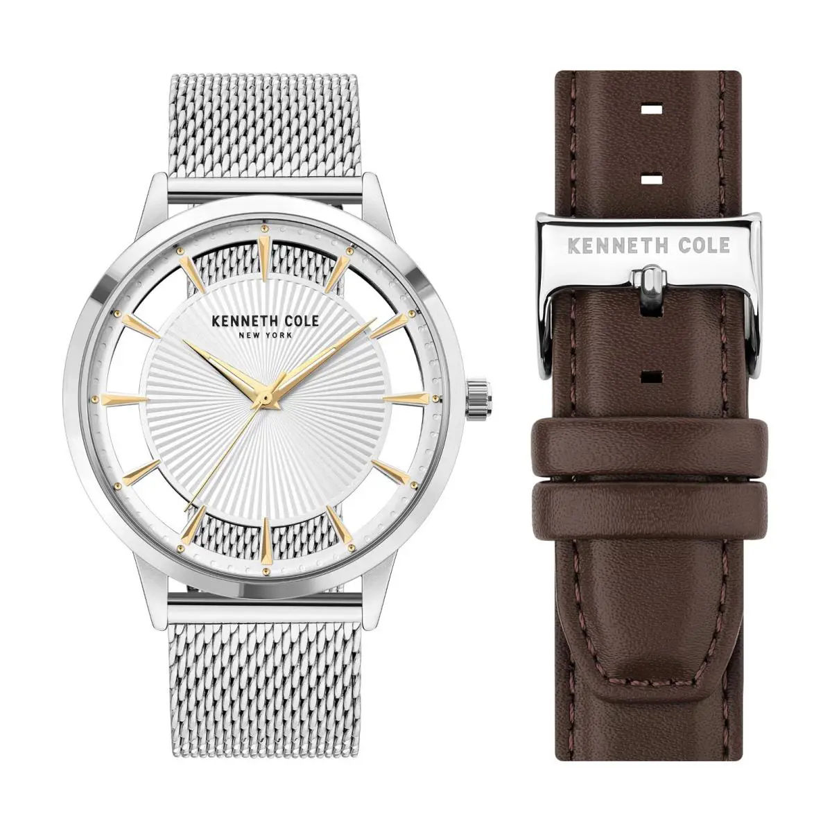 Kenneth Cole York Men`s Transparency Dial Watch Interchangeable Band KCW4762