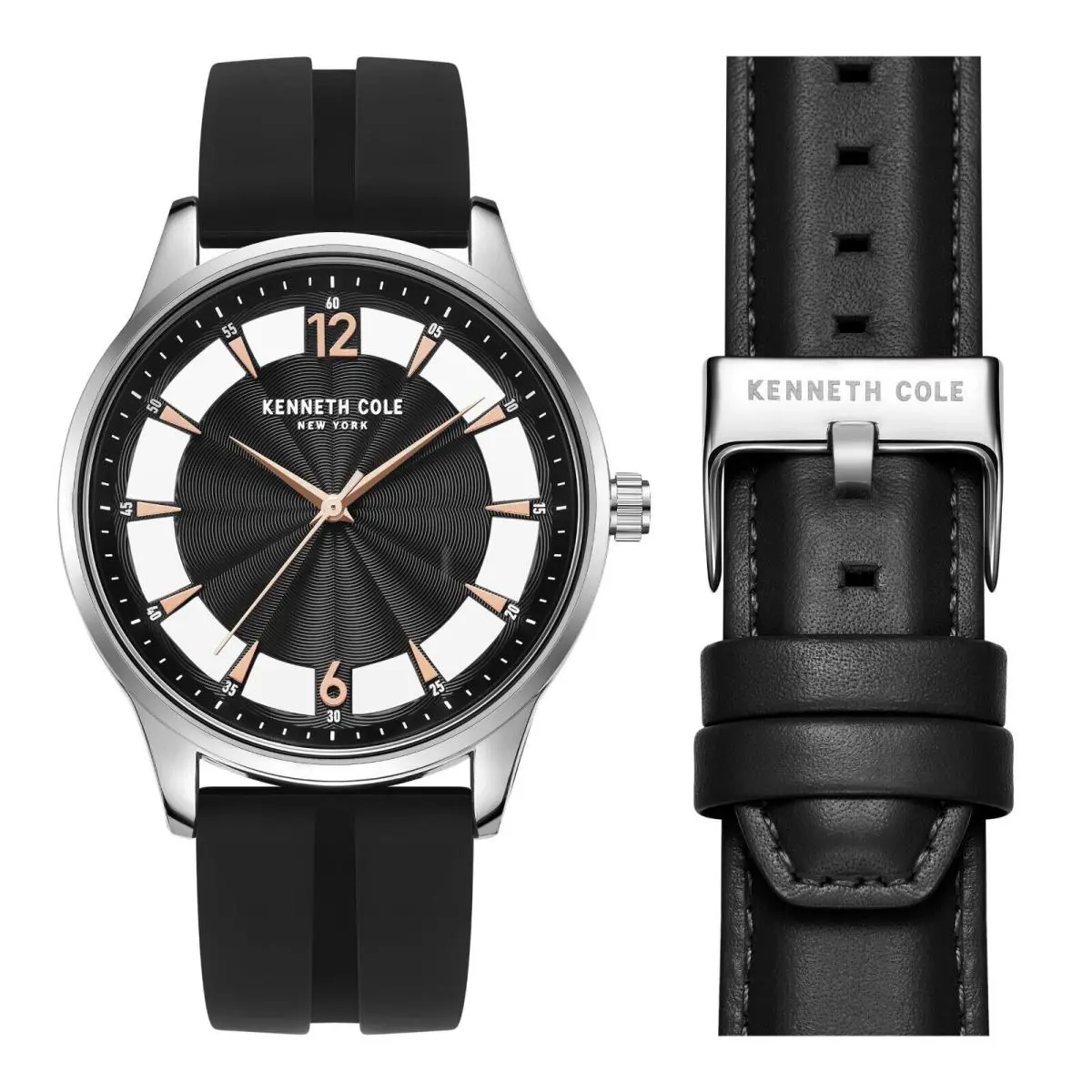 Kenneth Cole York Men`s Transparency Dial Watch Interchangeable Band KCW6062