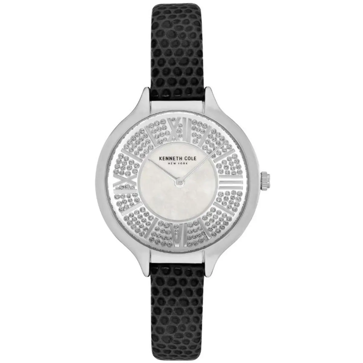 Kenneth Cole KC51054005 Women`s Classic Silver Tone Mother of Pearl Watch - Silver