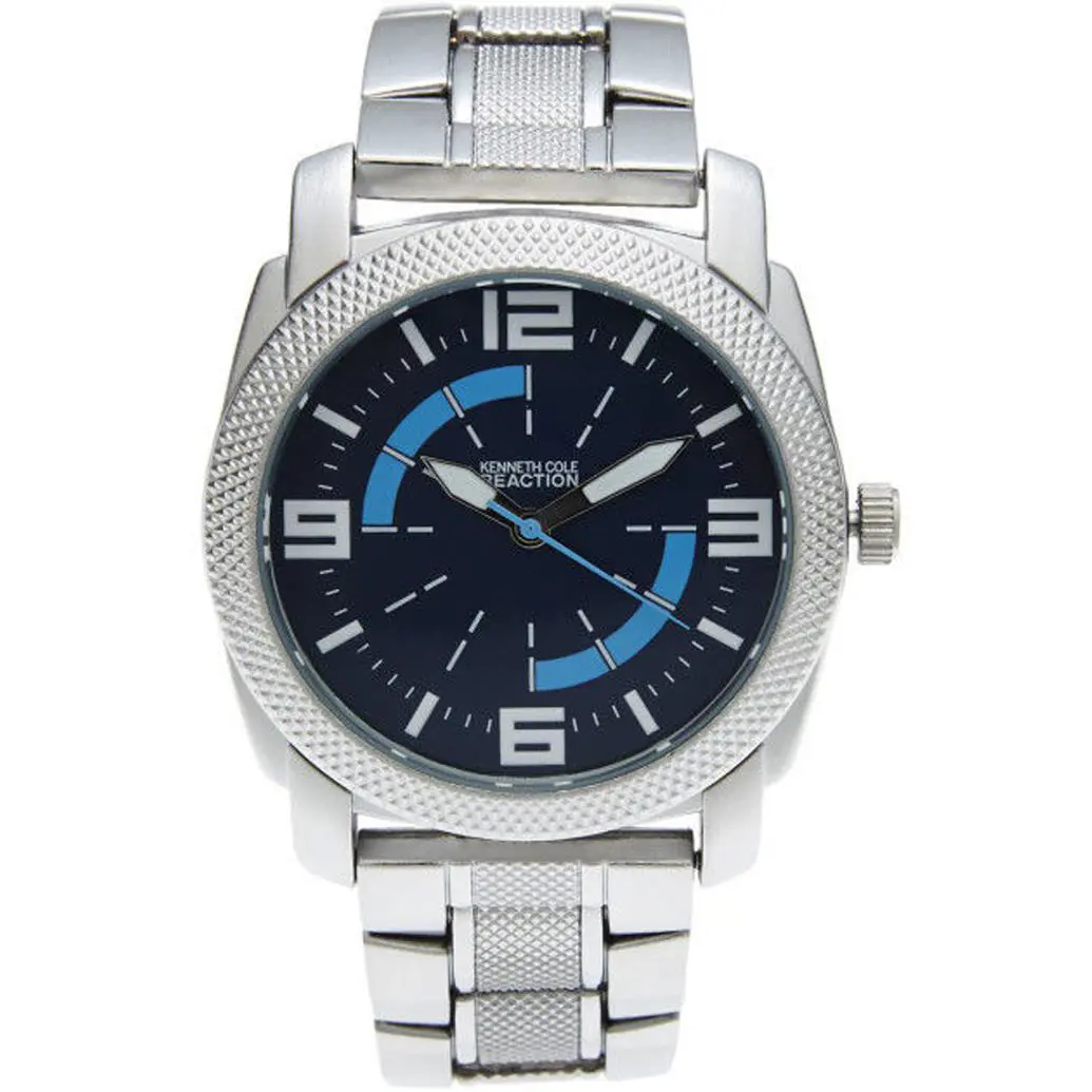 Kenneth Cole 10017694 Reaction Black Dial Stainless Steel Men`s Watch