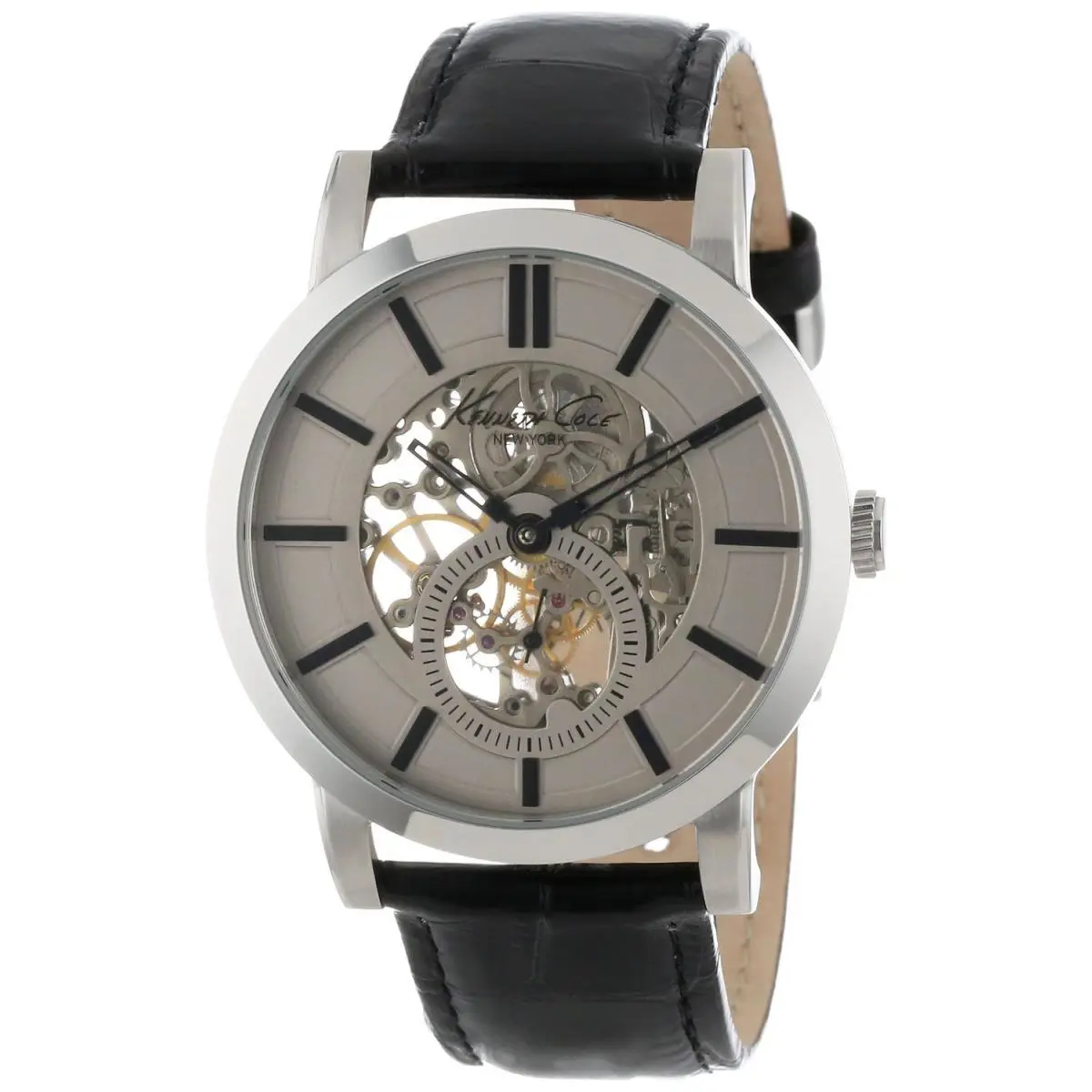 York Men`s KC1932 Classic Grey Dial Sub-second Eye Strap Watch by Kenneth Cole