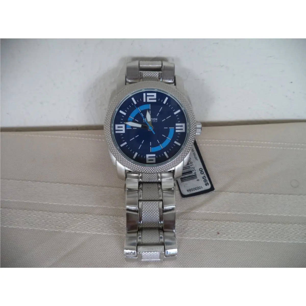 Men`s Kenneth Cole Reaction Wrist Watch. Japan Mvt. Water Resistant. Stainless