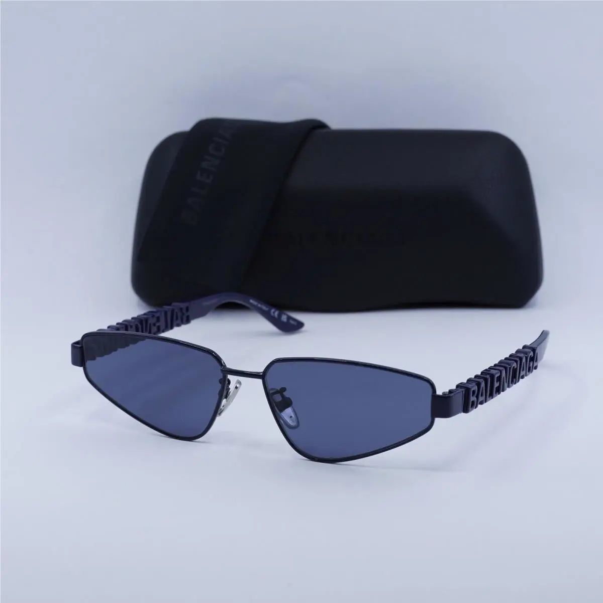 Balenciaga BB0107S 003 Navy Blue/blue 61-15-145 Sunglasses