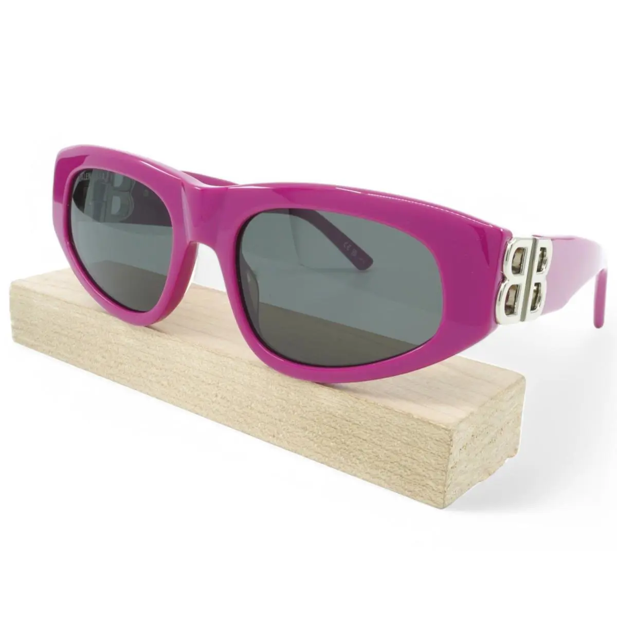 BB0096S-016 Womens  Square Sunglasses - Fuchsia by Balenciaga