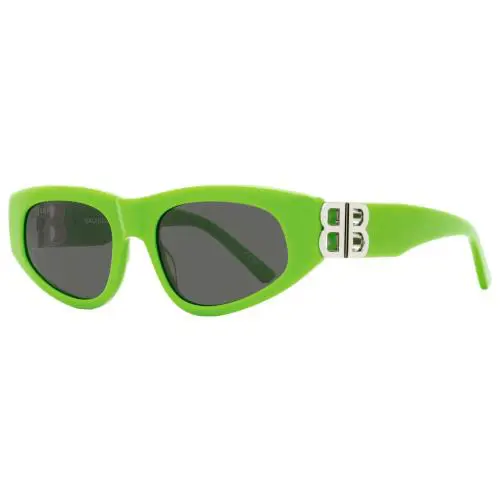 Cateye Sunglasses BB0095S 009 Green 53mm by Balenciaga