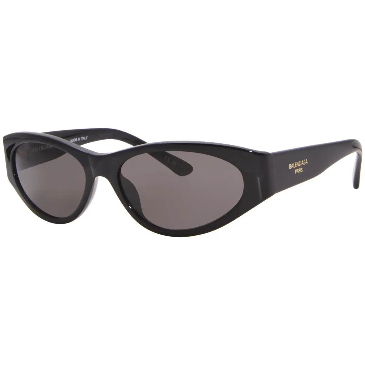 Balenciaga BB0367S 001 Sunglasses Women`s Black/grey Cat Eye 60mm