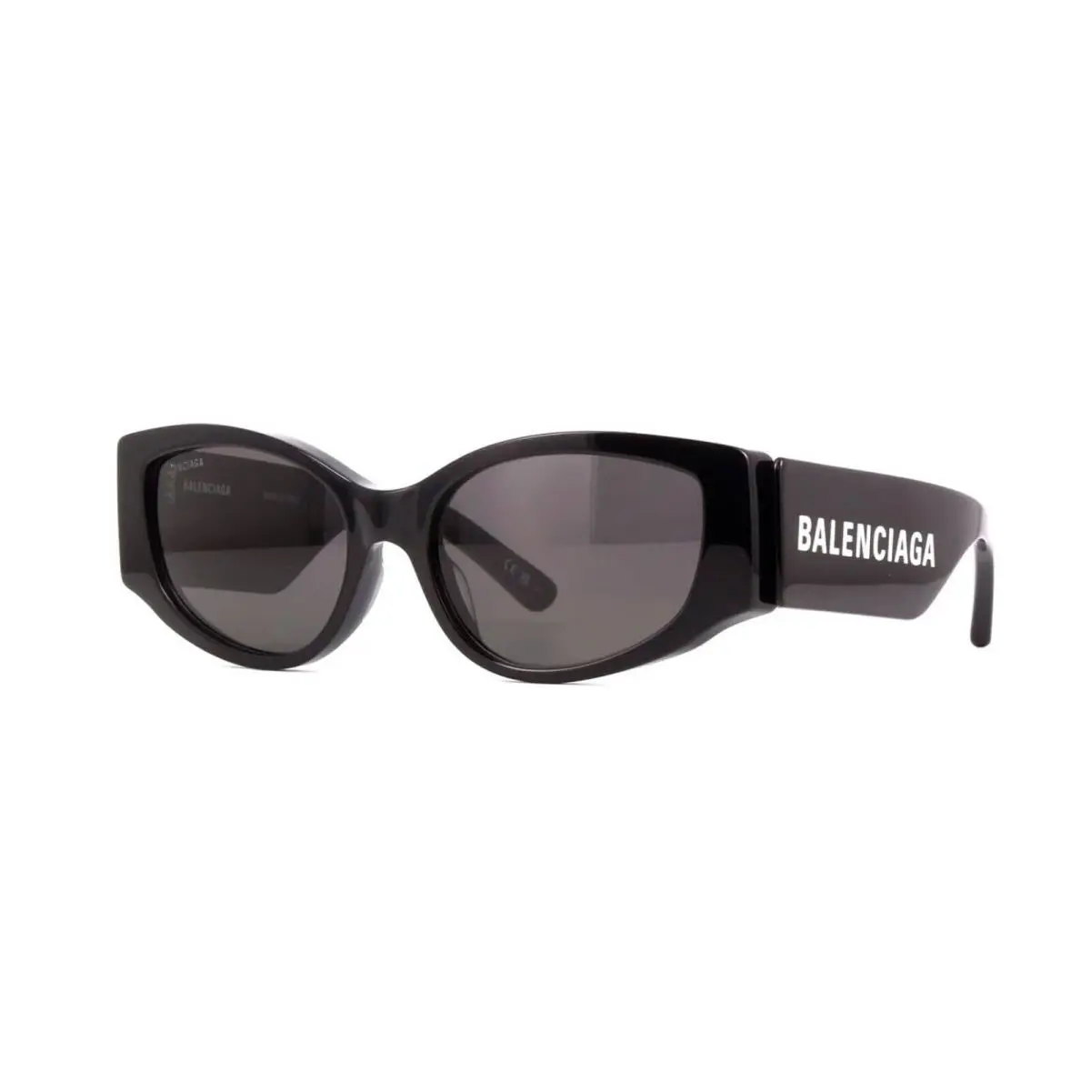 Balenciaga BB0258S Shiny Black/grey 001 Sunglasses