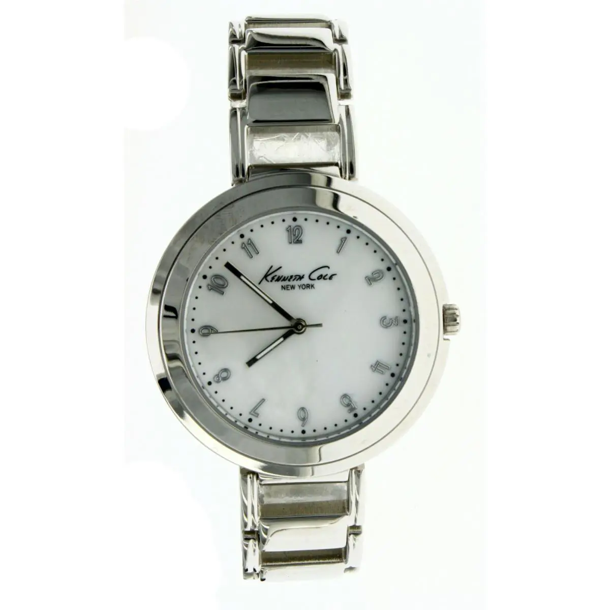 Ladies Kenneth Cole Stainless Steel White Shell Dial W-r Wrist Watch KC4661