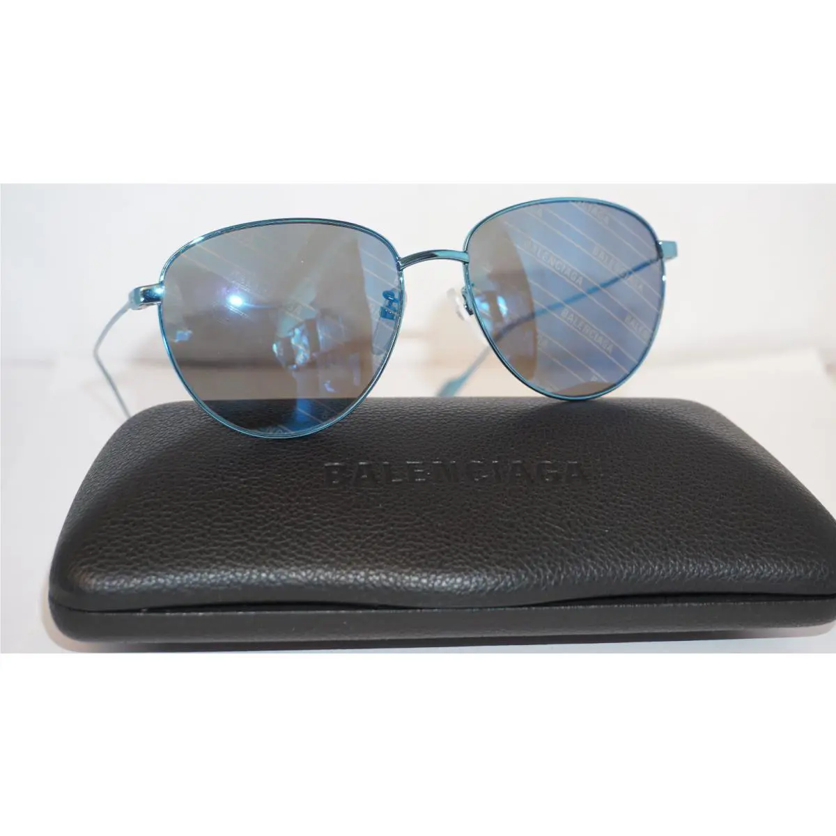 Balenciaga Sunglasses Aviator Green Green Imprint BB0088SK 006 57 17 145