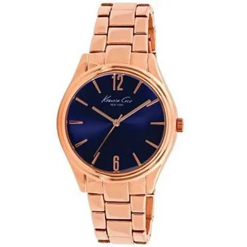Kenneth Cole 10021764 York Blue Dial Rose Gold Stainless Steel Women`s Watch