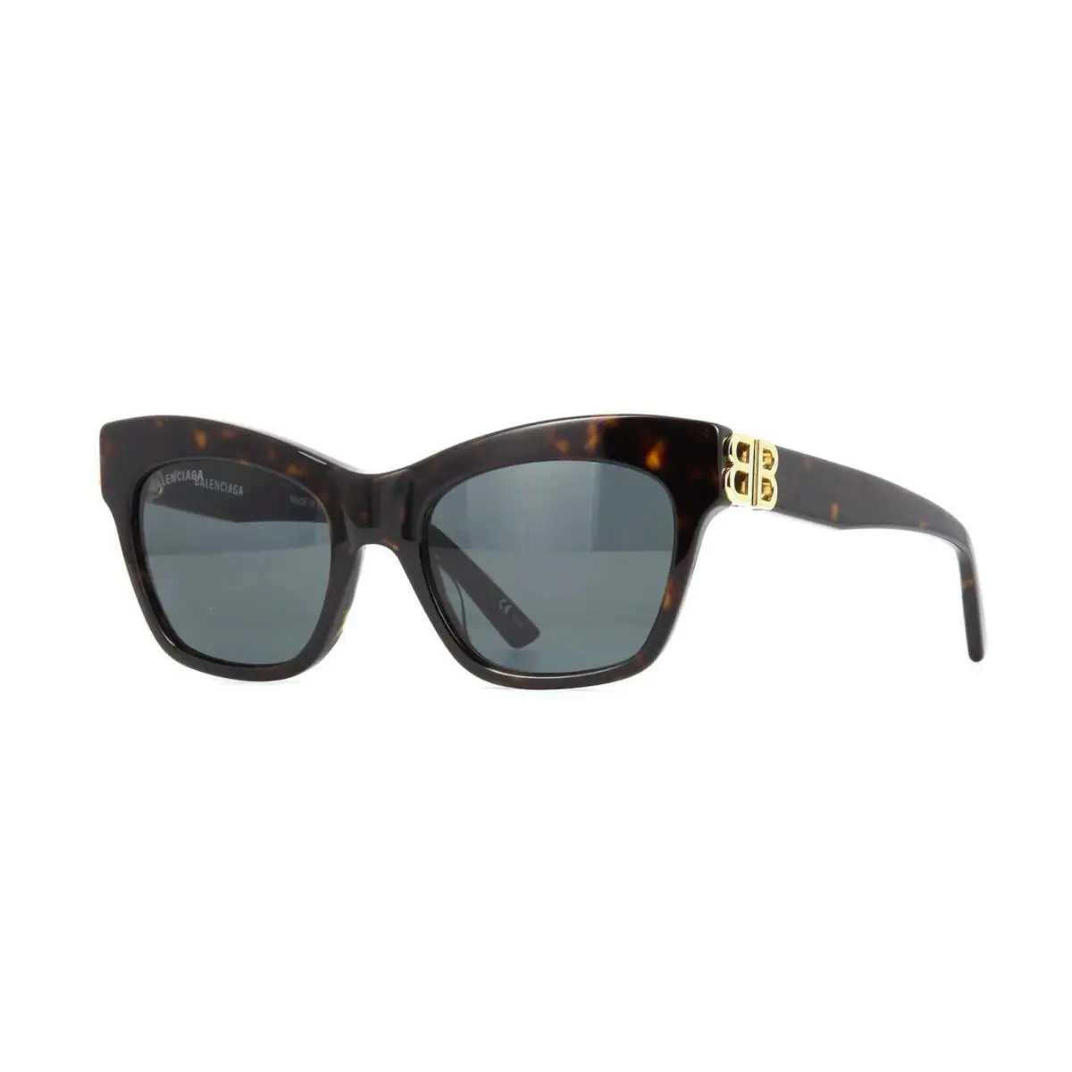 BB0132S Havana/green 002 Sunglasses by Balenciaga