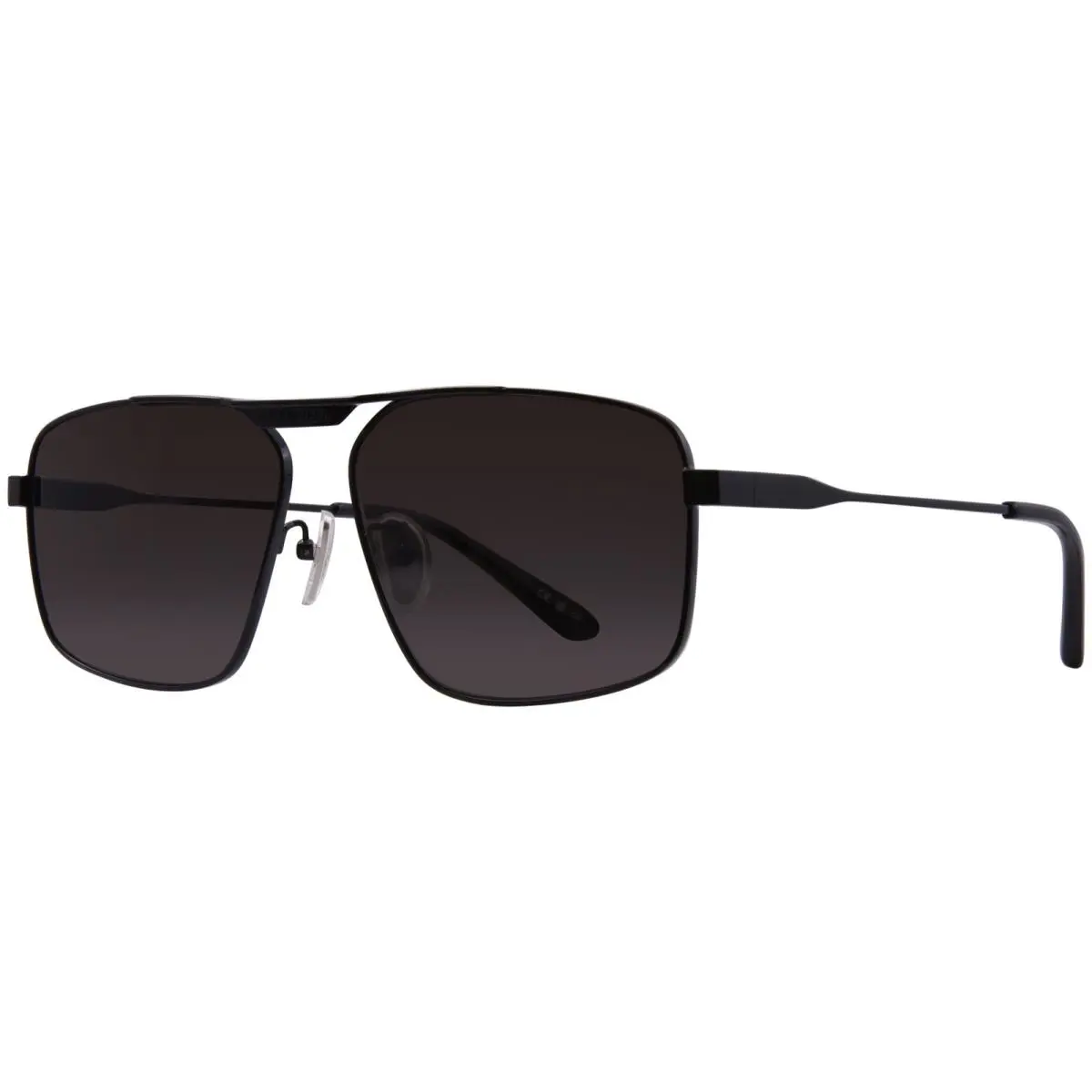 Balenciaga BB0418SK 001 Sunglasses Men`s Black/grey Pilot 62mm