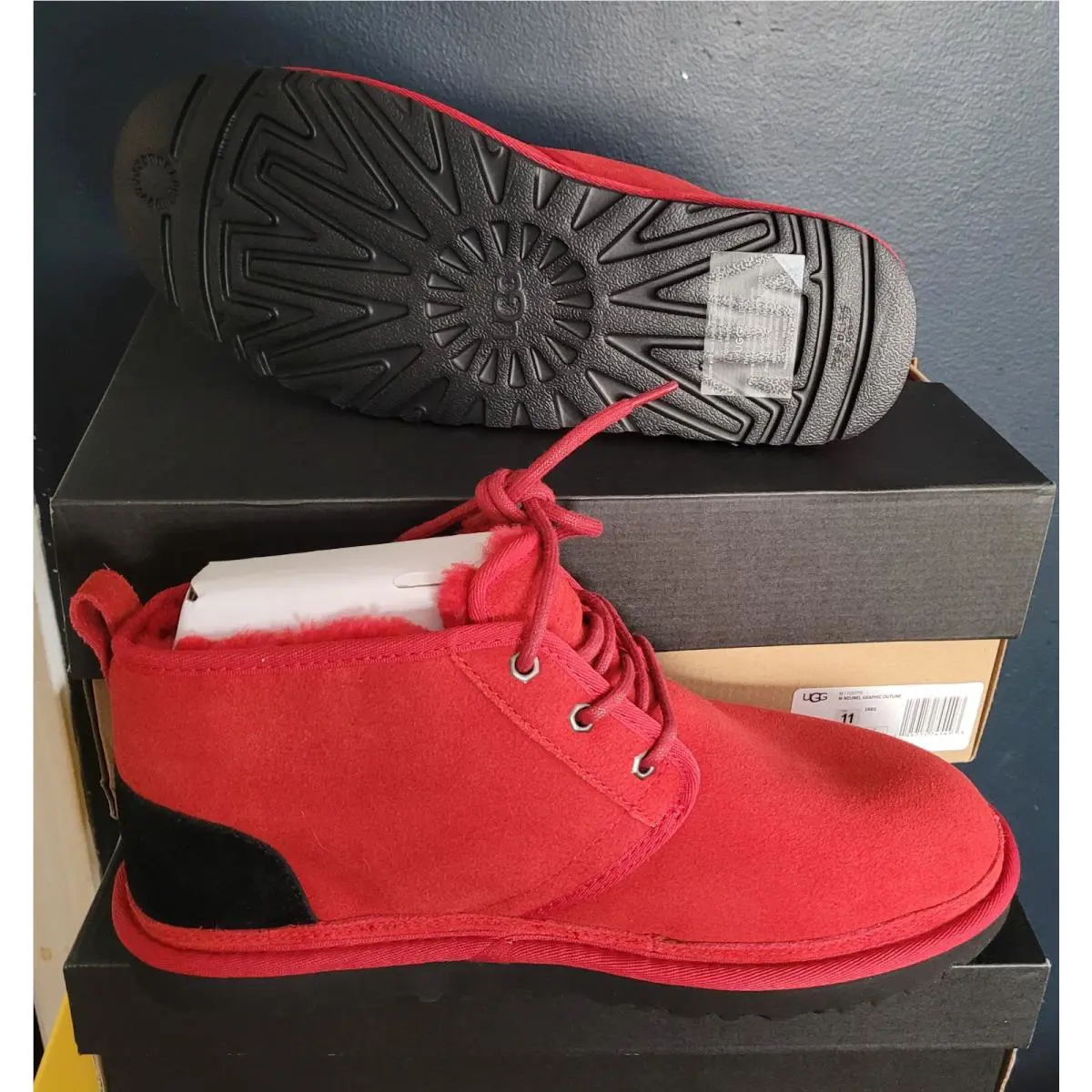 UGG shoes - SAMBA - SAMBA - Red/Black (UPC: 195719745486) 3
