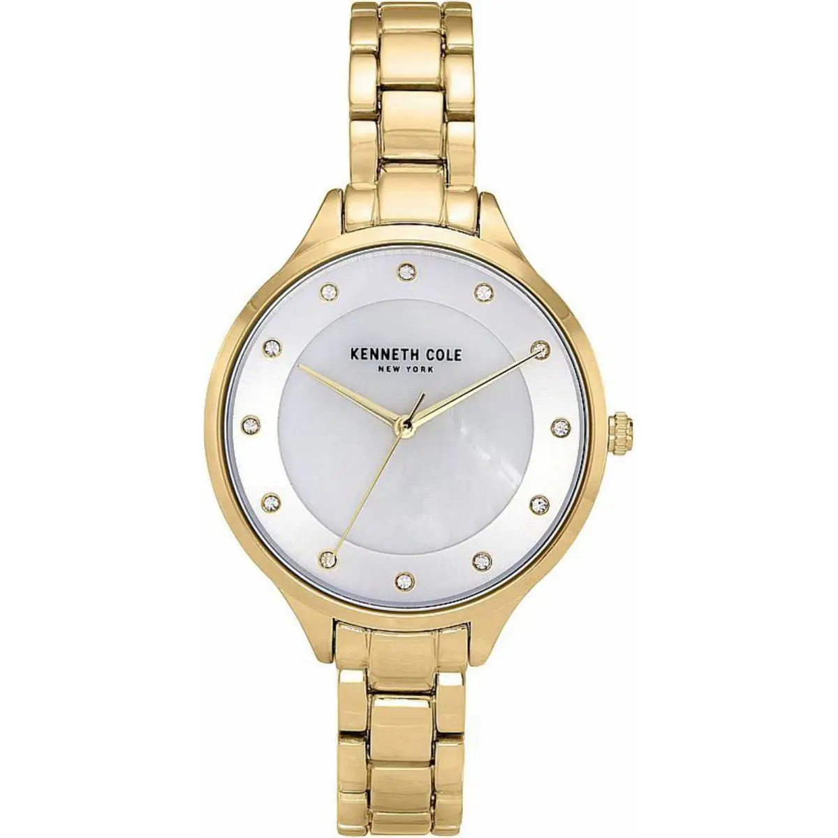 Kenneth Cole KC50940003 Women`s Gold Crystalized Dial Watch