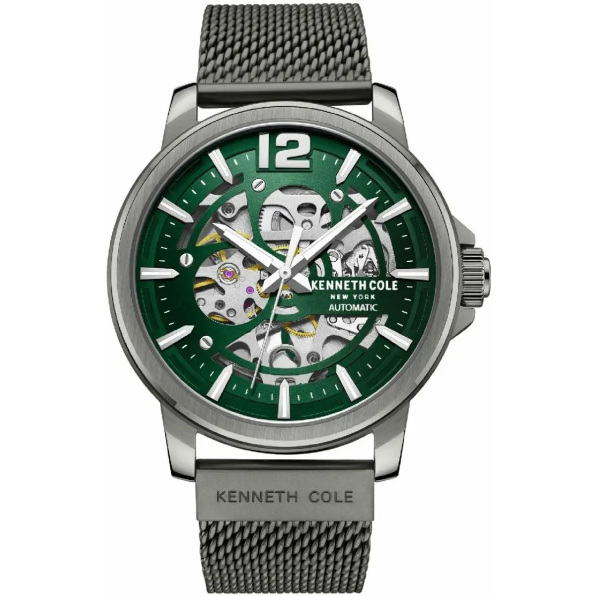 Kenneth Cole KCWGL2220504 Men`s Stainless Steel Automatic Skeleton Watch - Gray