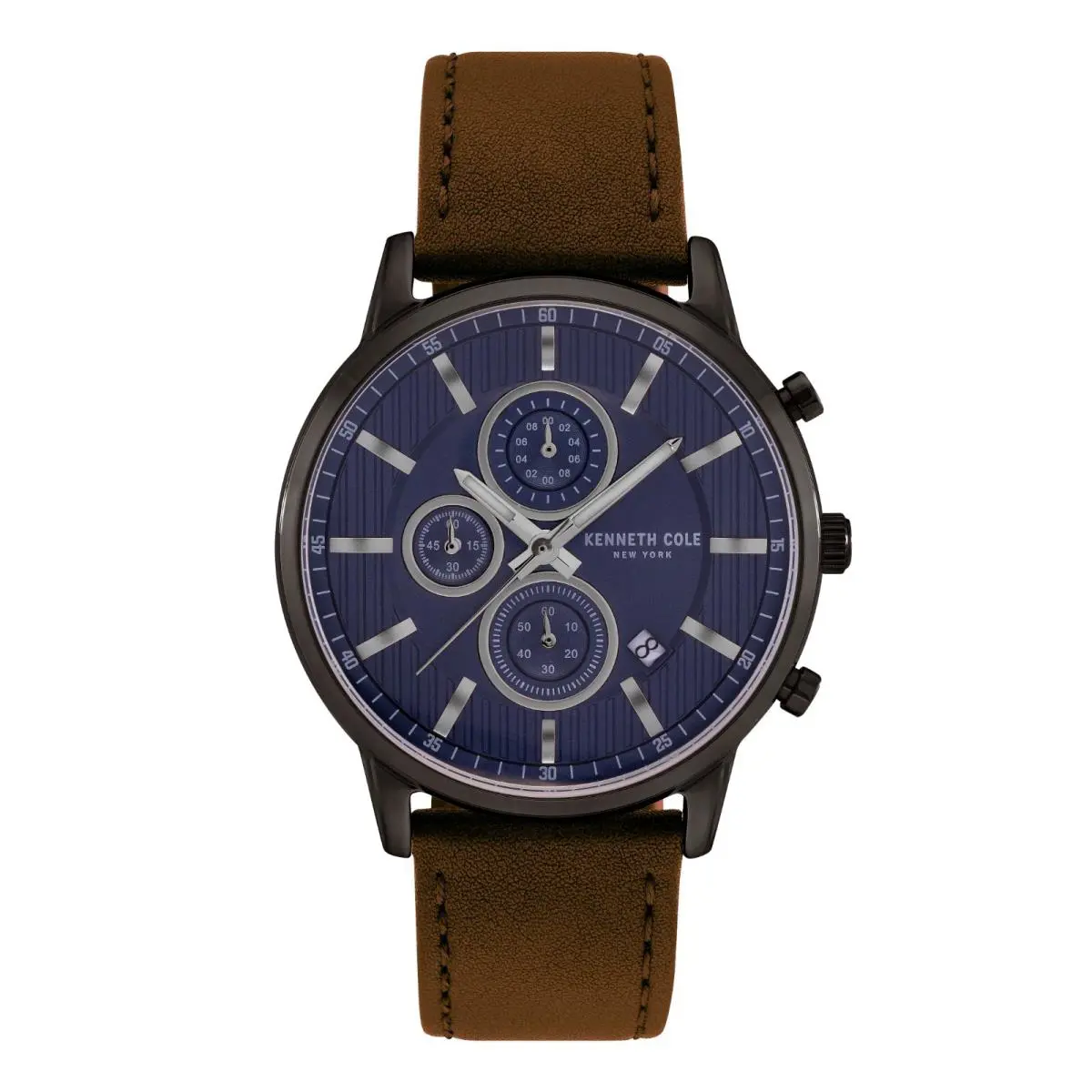 Kenneth Cole York Men Multi Function Watch with Leather Band KC50944001