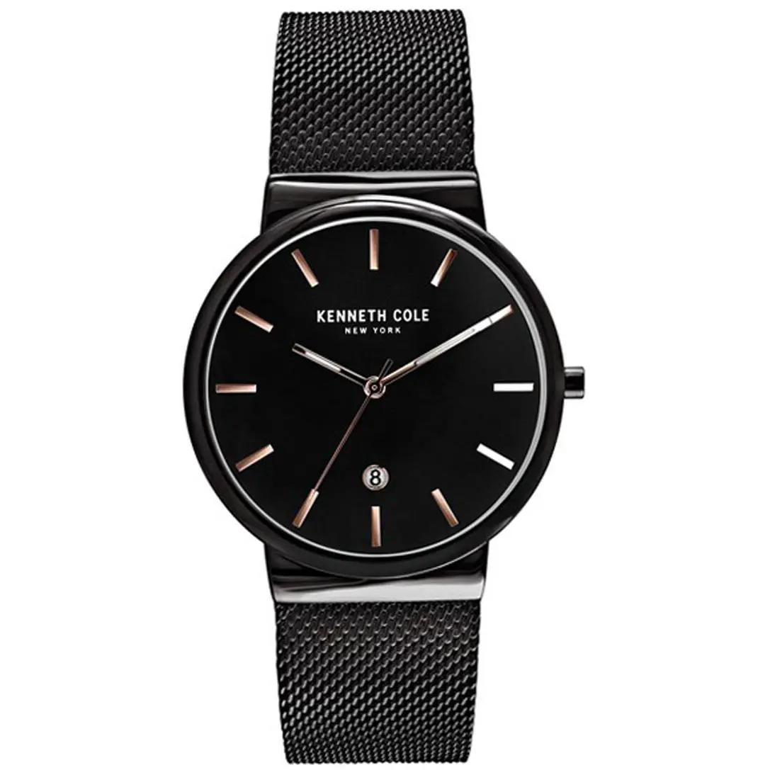KC50492005 York Black Dial Black IP Stainless Steel Men`s Watch by Kenneth Cole